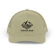 Solid Black Logo Snapback Trucker Cap