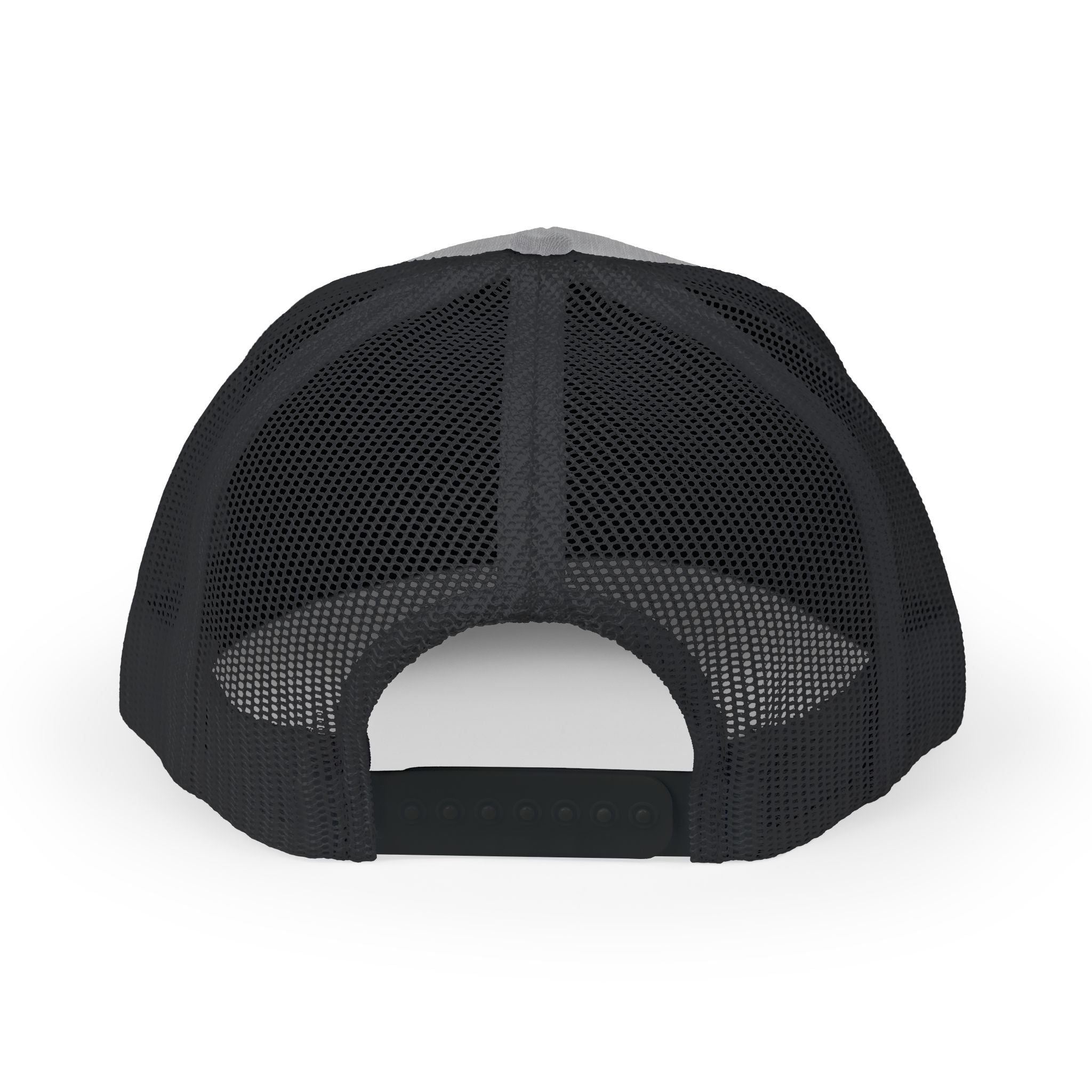 Solid Black Logo Snapback Trucker Cap