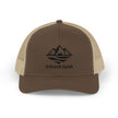 Solid Black Logo Snapback Trucker Cap