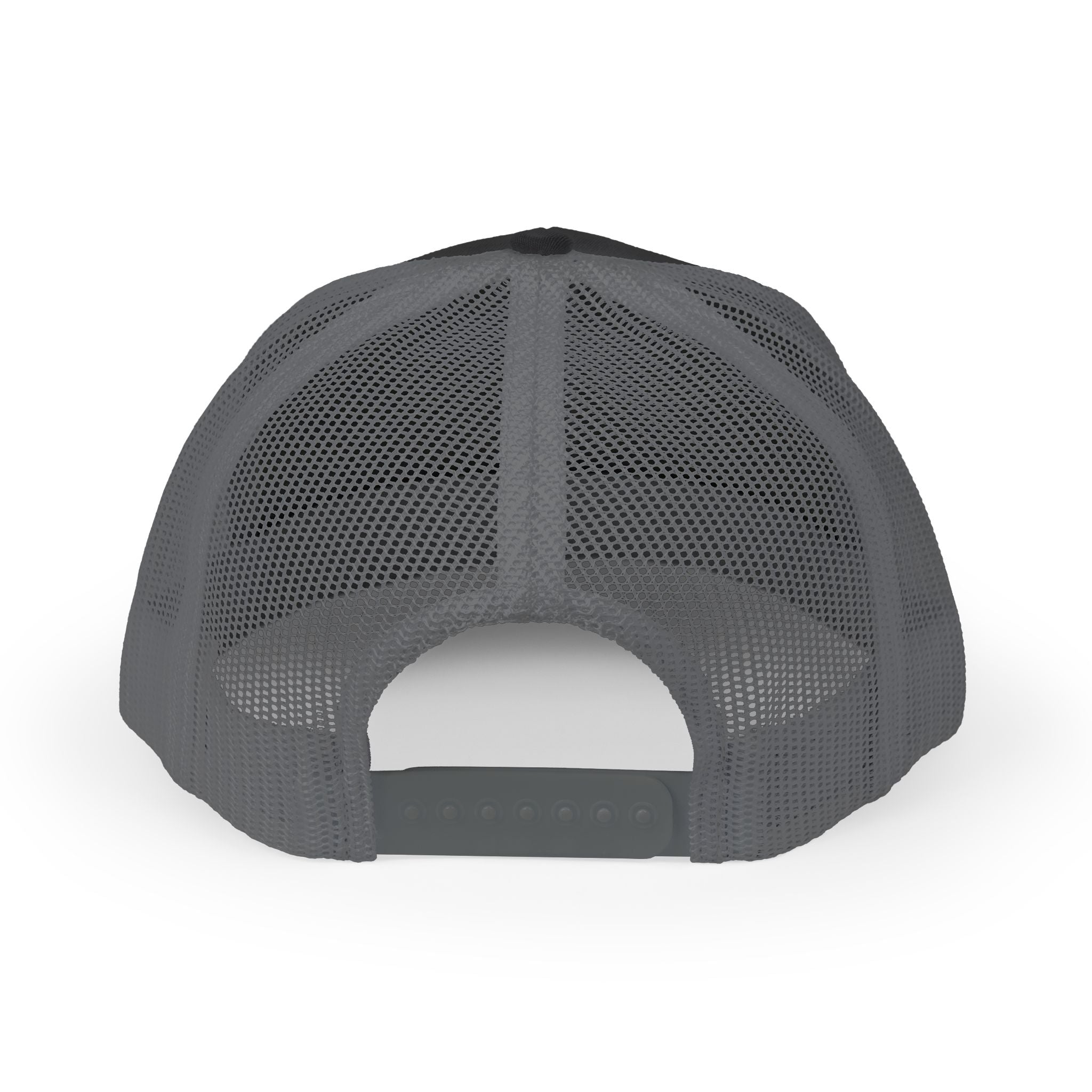 Solid Black Logo Snapback Trucker Cap