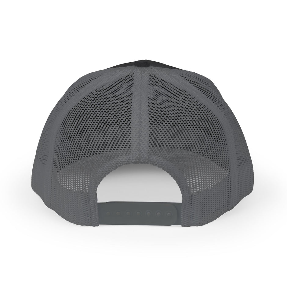 Solid Black Logo Snapback Trucker Cap