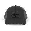 Solid Black Logo Snapback Trucker Cap