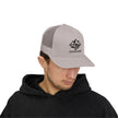 Solid Black Logo Snapback Trucker Cap
