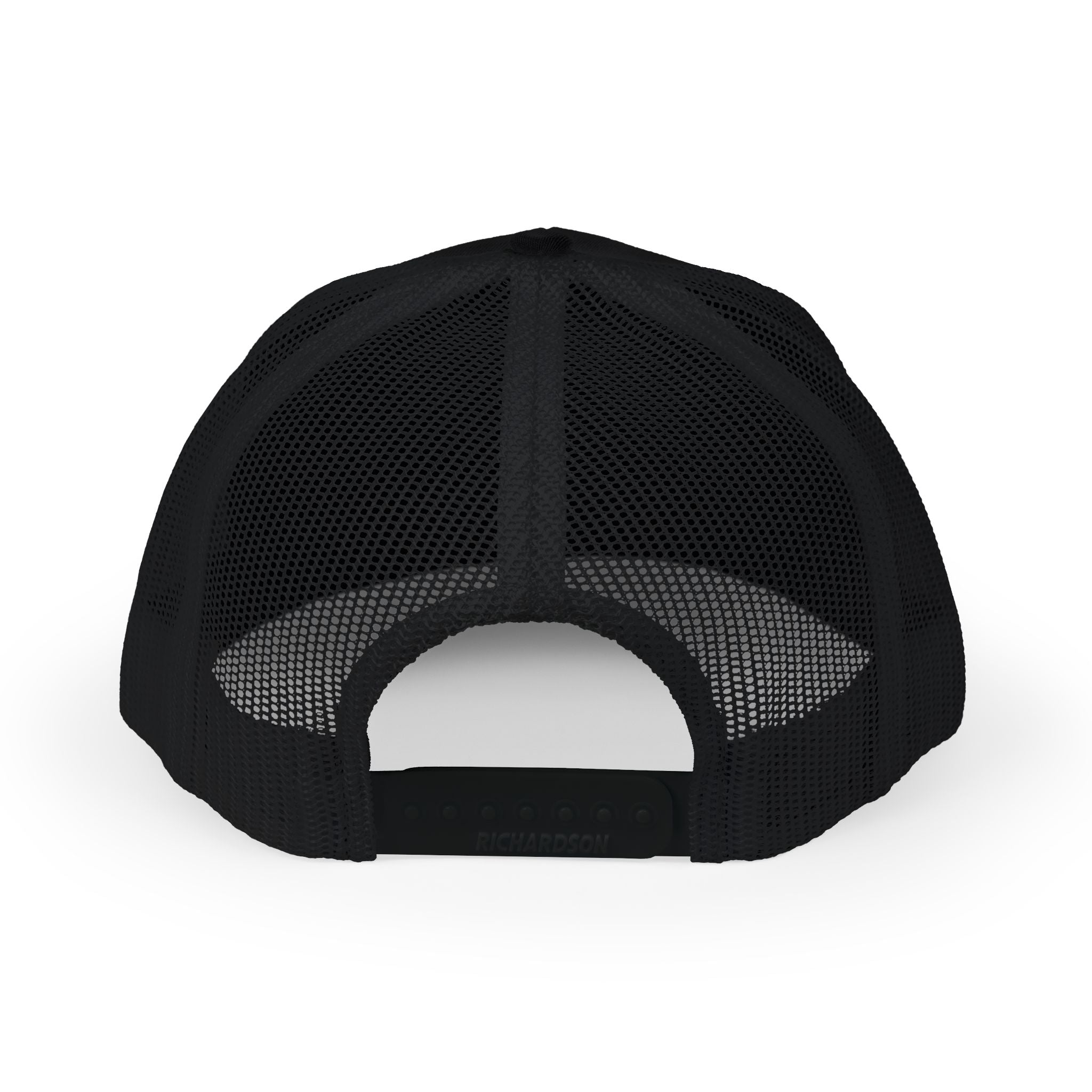 White Logo Snapback Trucker Cap