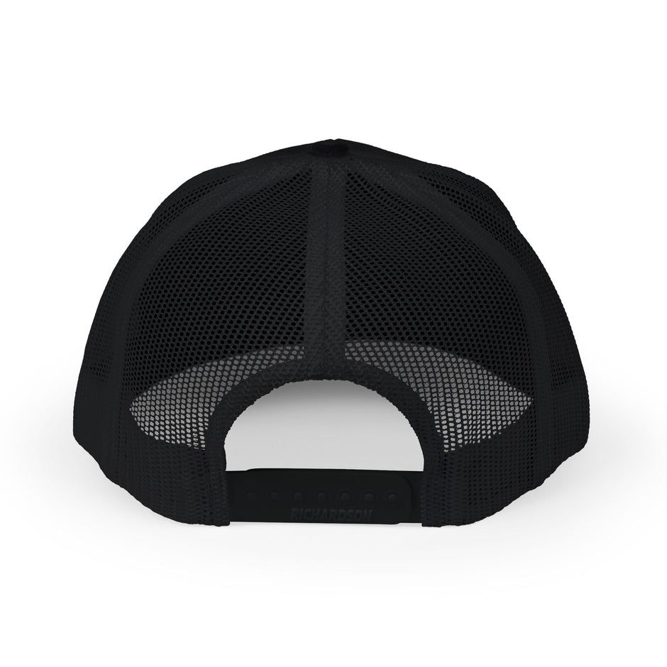 White Logo Snapback Trucker Cap