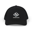 White Logo Snapback Trucker Cap