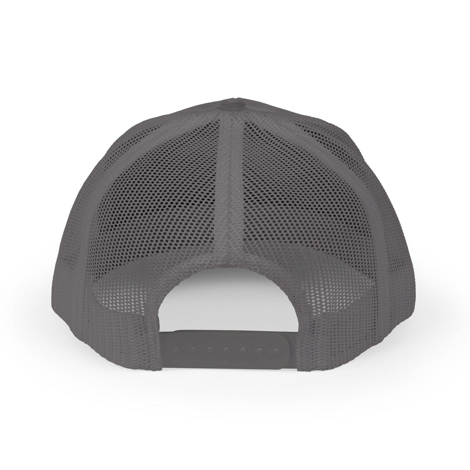 Solid Black Logo Snapback Trucker Cap