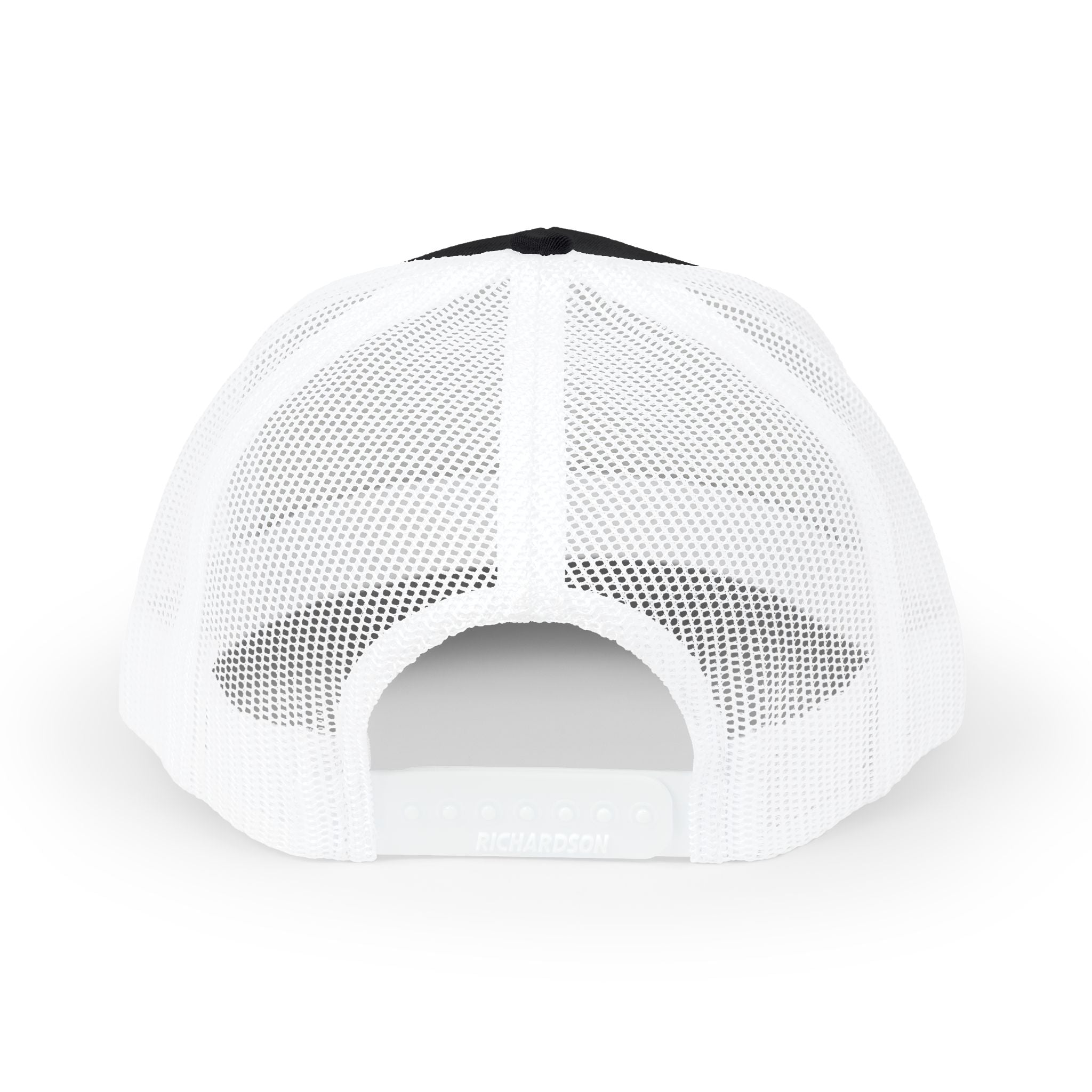 White Logo Snapback Trucker Cap