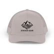 Solid Black Logo Snapback Trucker Cap