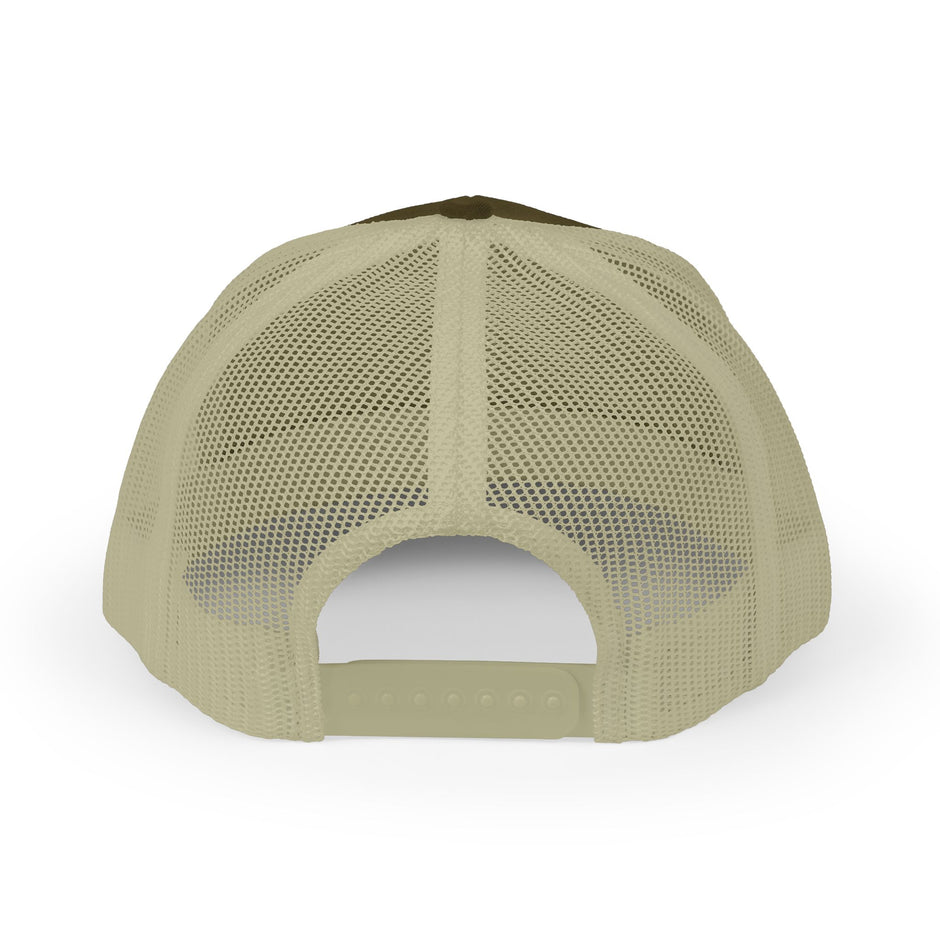 Solid Black Logo Snapback Trucker Cap